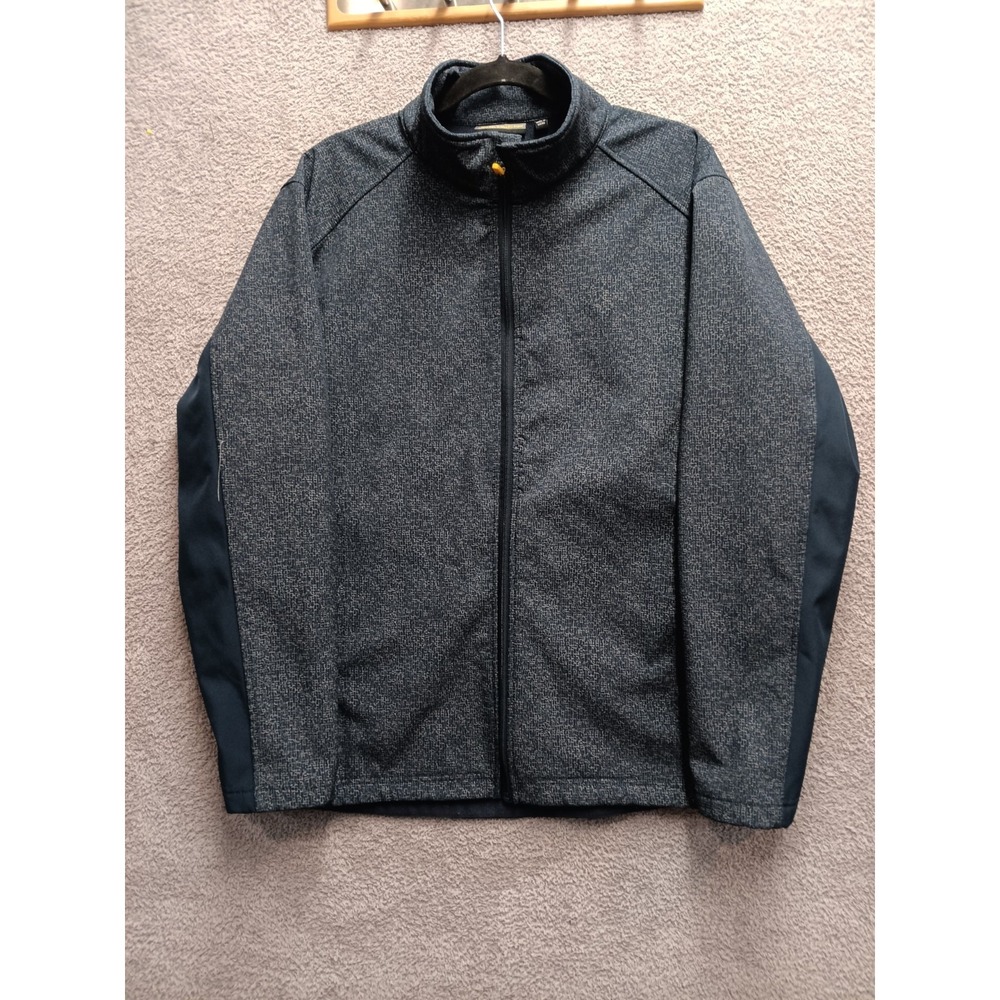 Apparel Collection Men's Full-Zip Jacket XL Gray Softshell Polyester